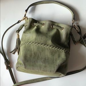 ❌SOLD❌ green hobo satchel cross body purse